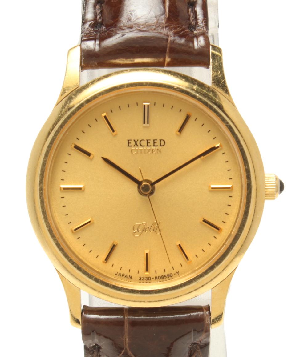 シチズン 腕時計 エクシード クオーツ ゴールド 3330-T003851 レディース CITIZEN